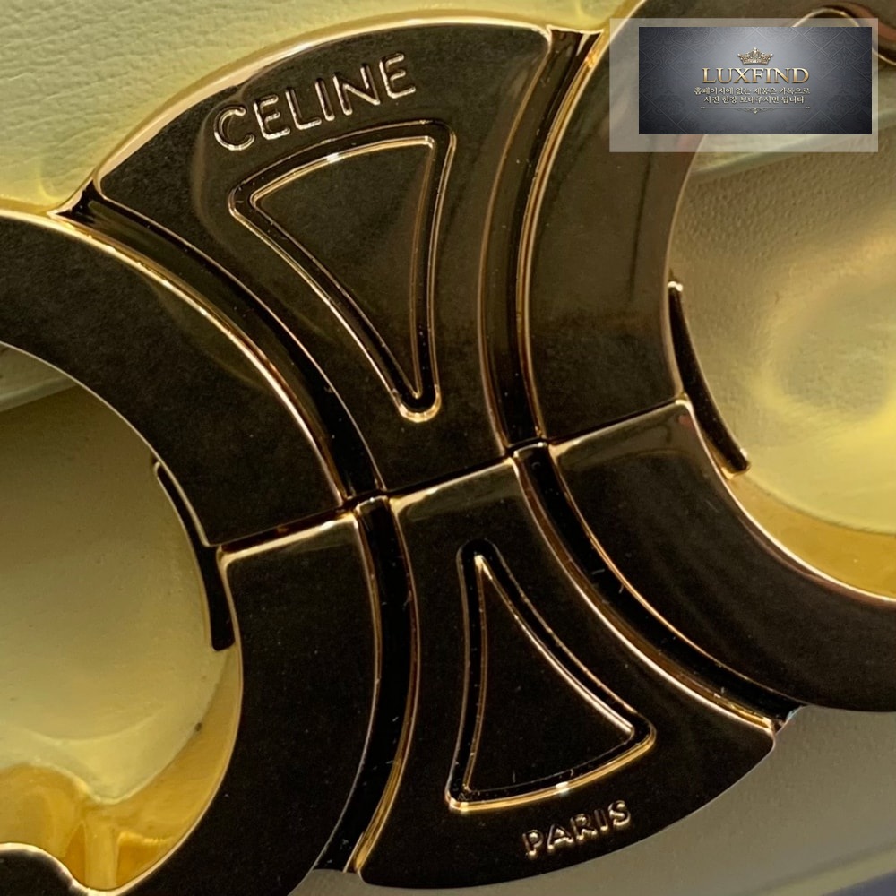 Celine Claude Triomphe Shoulder Bag Calfskin