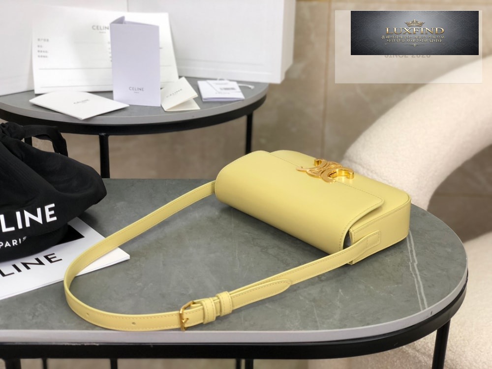 Celine Claude Triomphe Shoulder Bag Calfskin