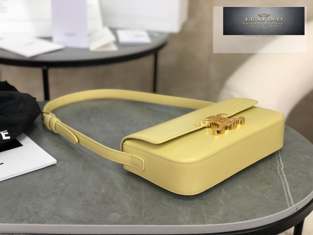 Celine Claude Triomphe Shoulder Bag Calfskin