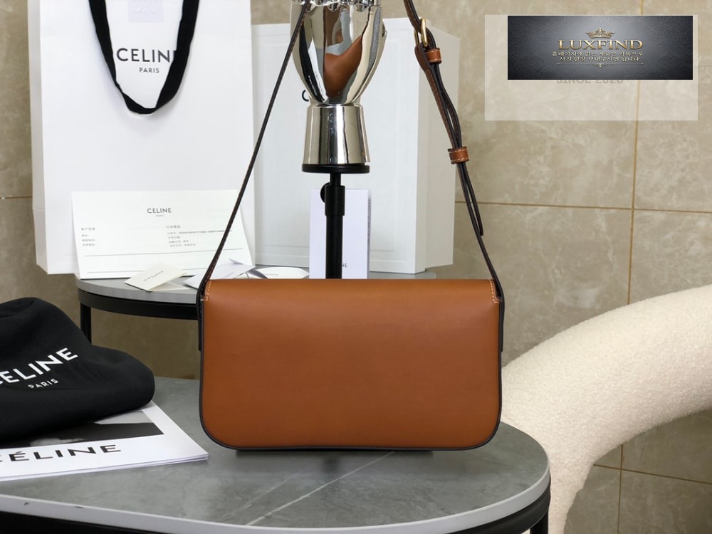 Celine Claude Triomphe Shoulder Bag Calfskin