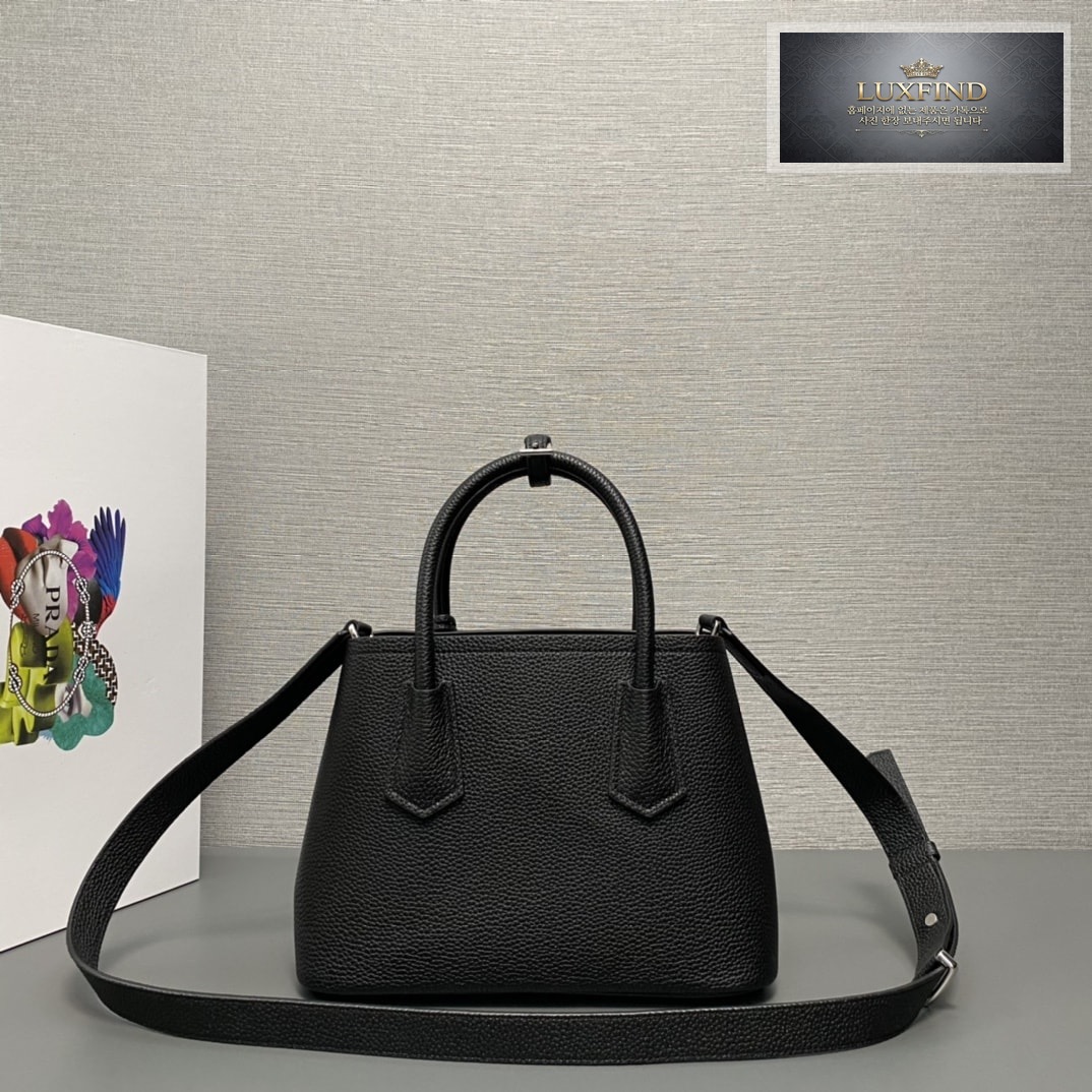 프라다 두블레 사피아노 가죽 더블 미니 토드 숄더 백 25*18.5*12.5CM