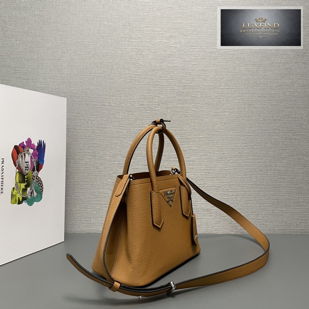 프라다 더블 미니 사피아노 세더 토드백 25*18*12.5CM “4COLOR”