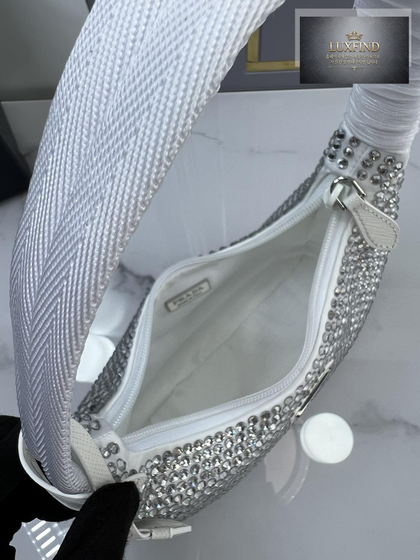 Prada Rhinestones Re - Edition Soulder