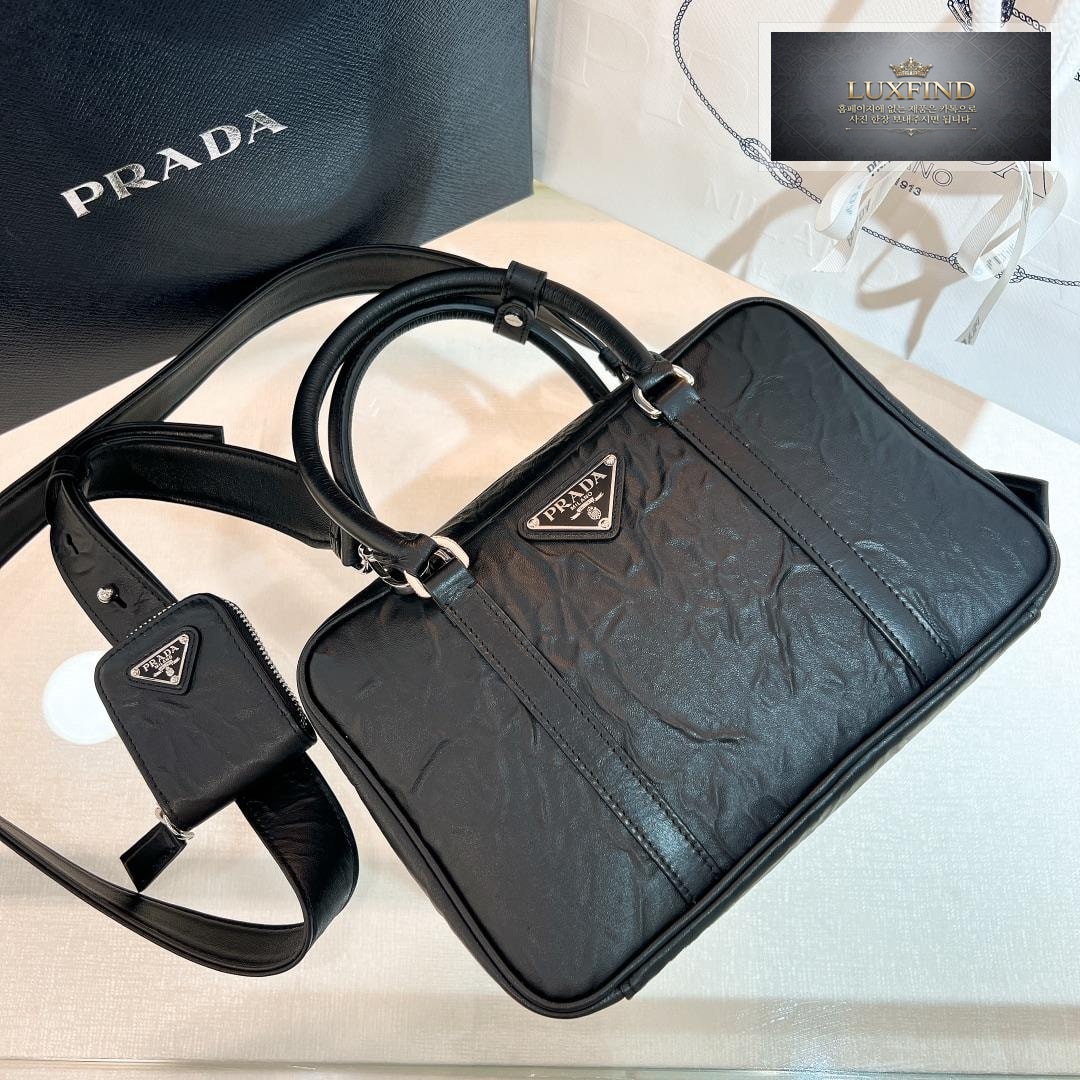 Prada Nappa Antique Leather Top Handle