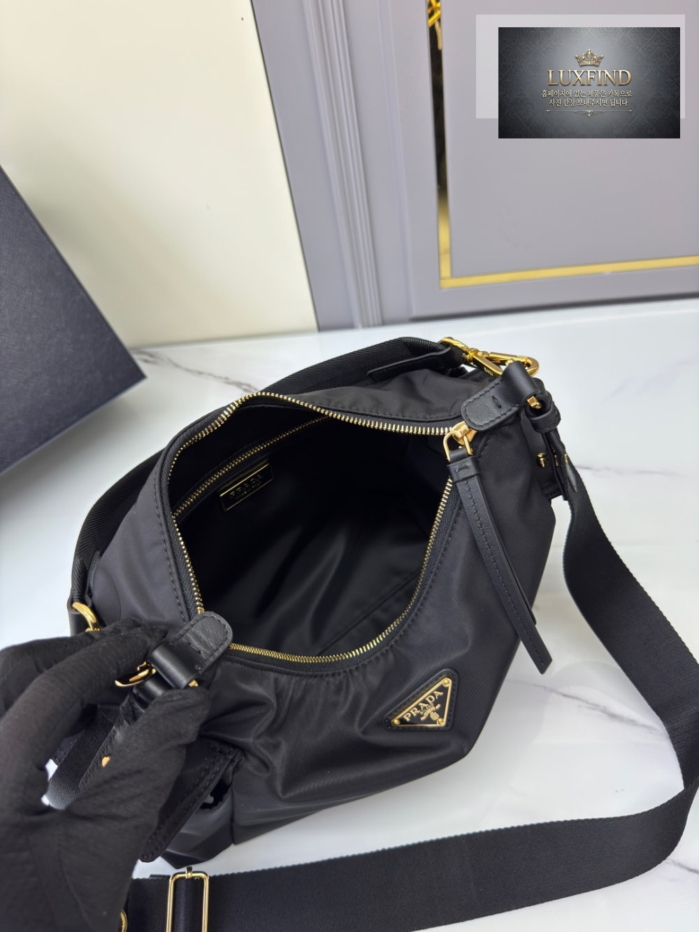 Prada Explore Large Re-Nylon And Leather