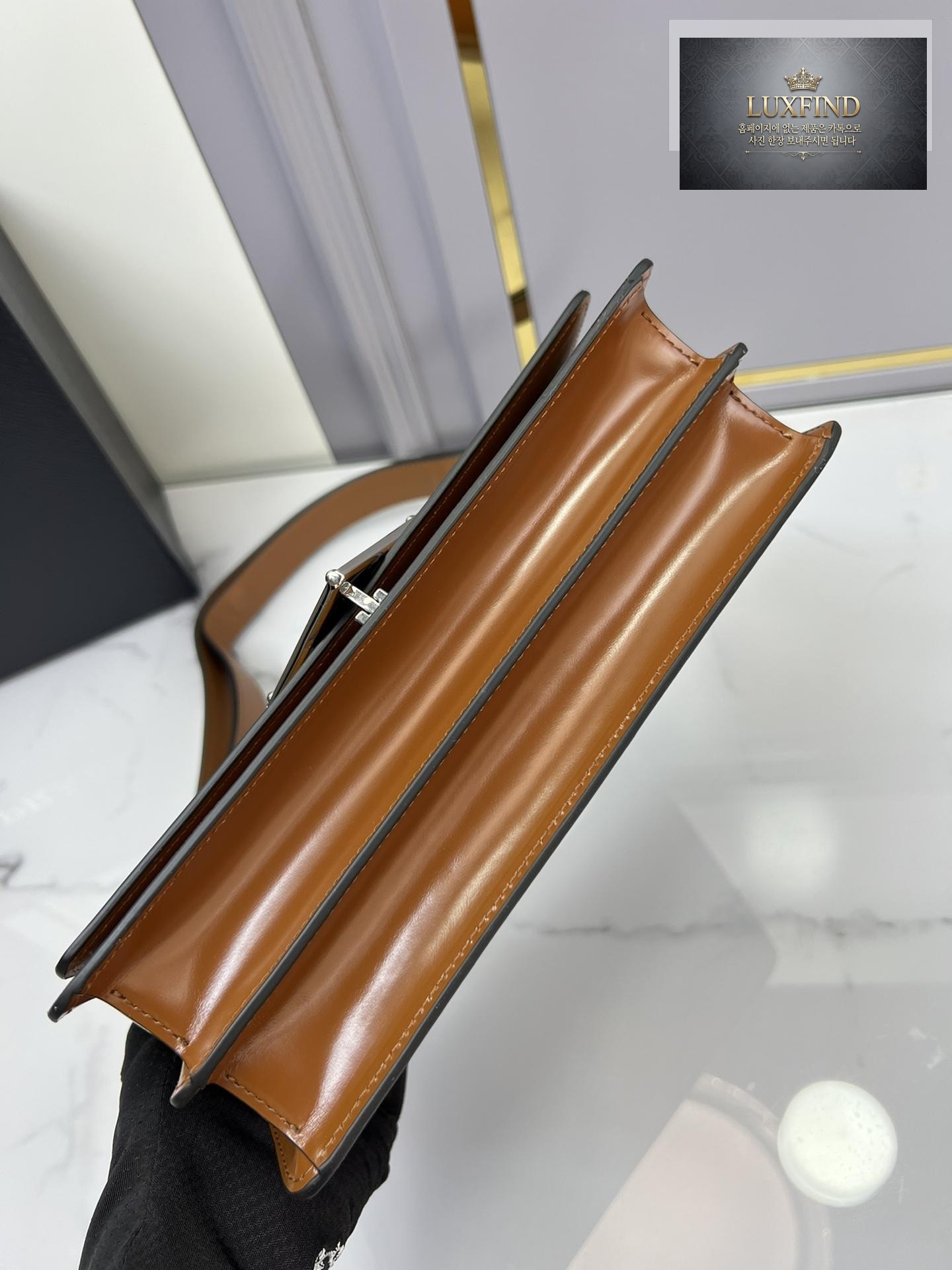 Prada Emblem Brushed Leather Bag