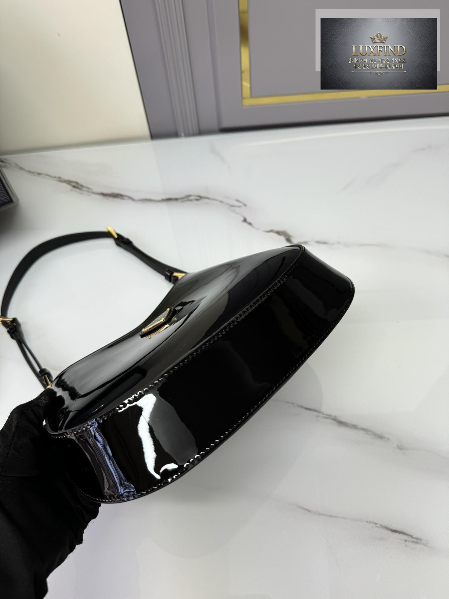 Prada Cleo Patent Shoulder